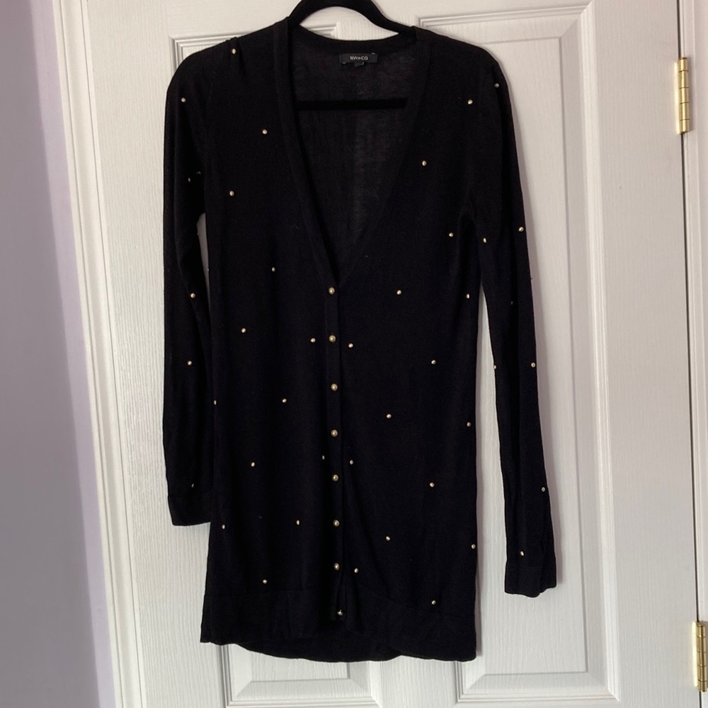 Black tunic with gold embellishments